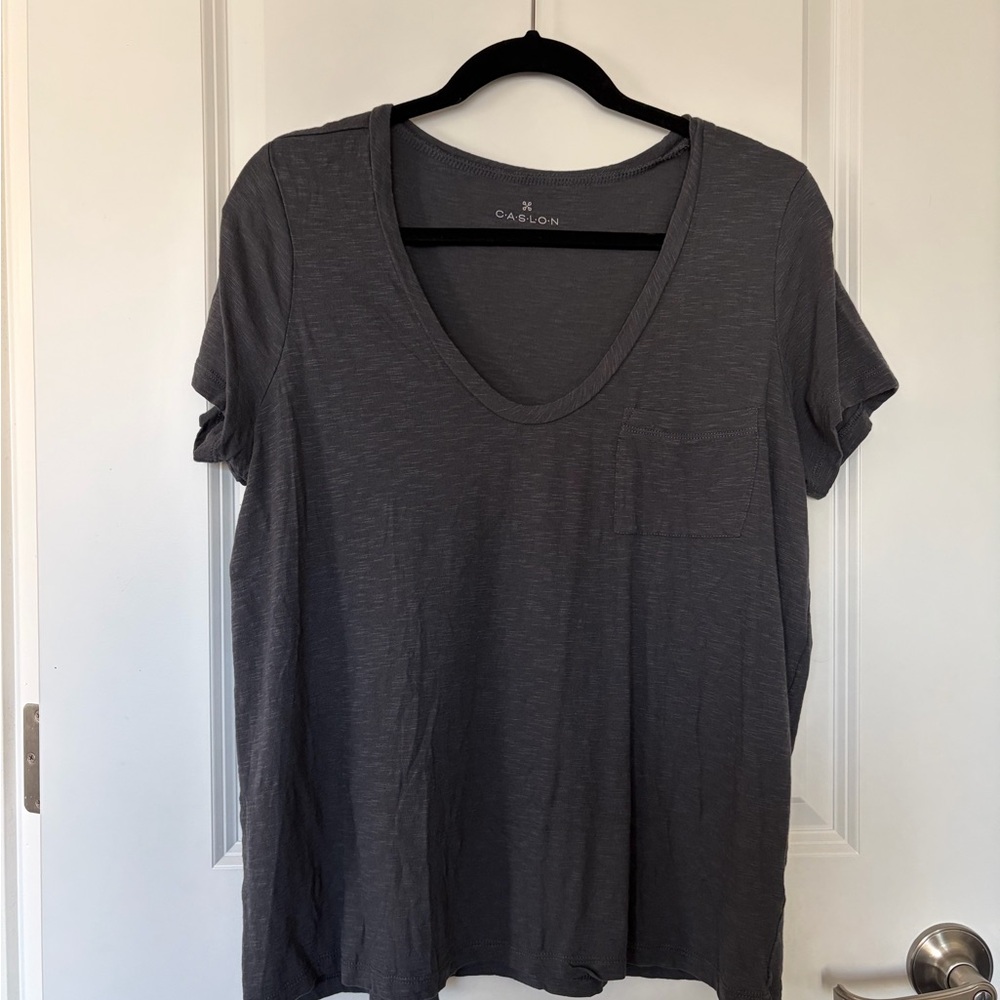 Caslon Charcoal Short Sleeve Tee